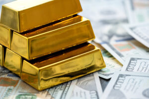 Home - gold bars new 100 dollar banknotes saving concept economy scaled